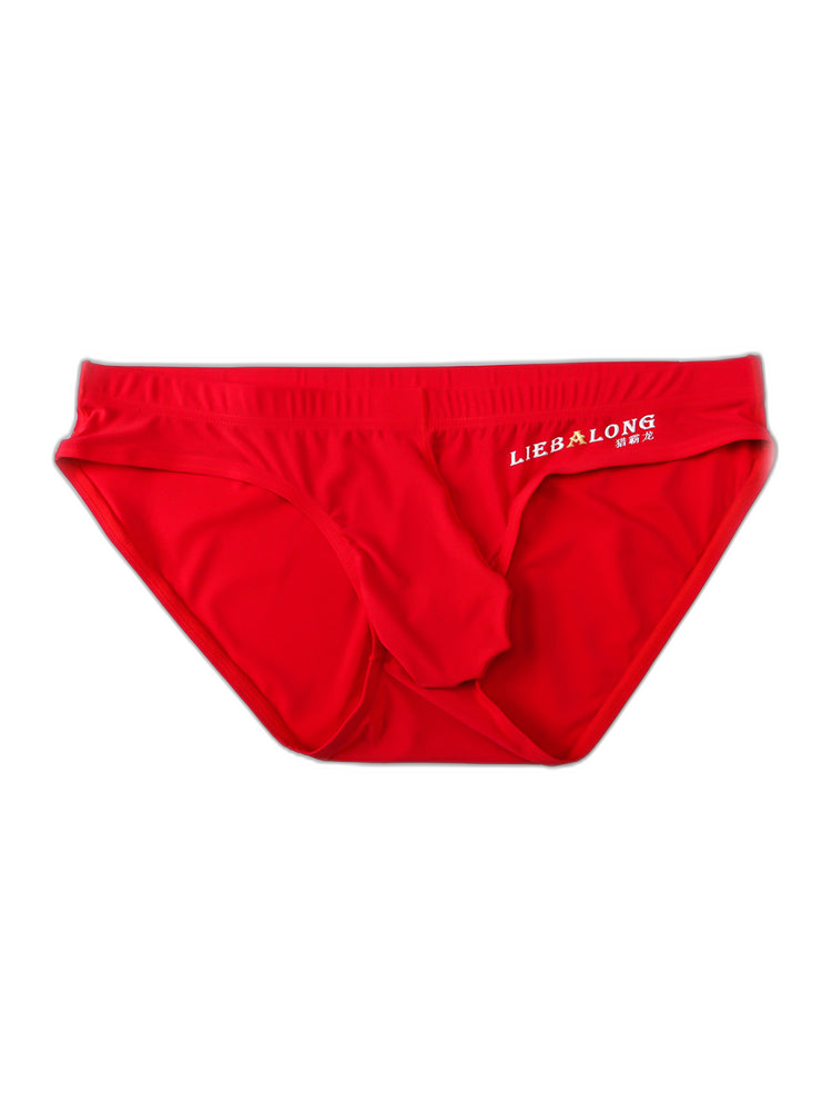 3 Packs of Men's Ice Silk Seamless Convex Pouch Briefs