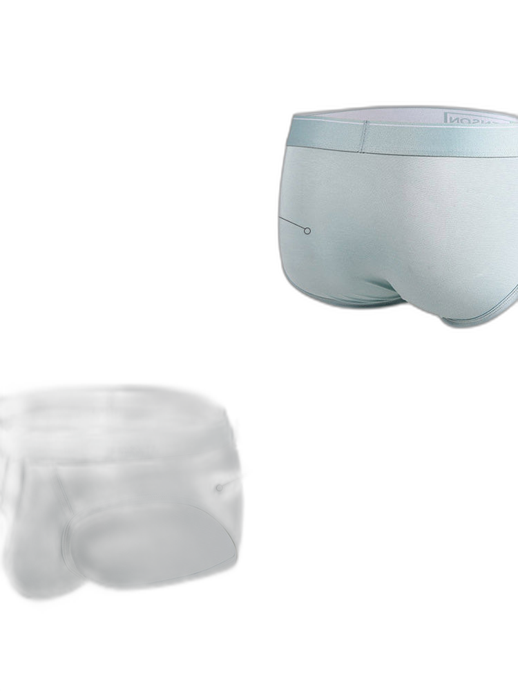 4 Pack Men's Modal Skin-Friendly Solid Color Mid-Rise Briefs