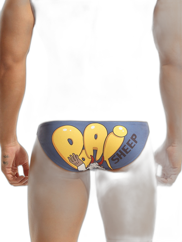 Men’s Cartoon Low-Rise Briefs