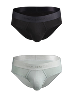 2 Pack Men’s Lightweight Cotton Pouch Briefs