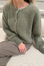 Loose-fitting Vintage Women's Sweater Coat