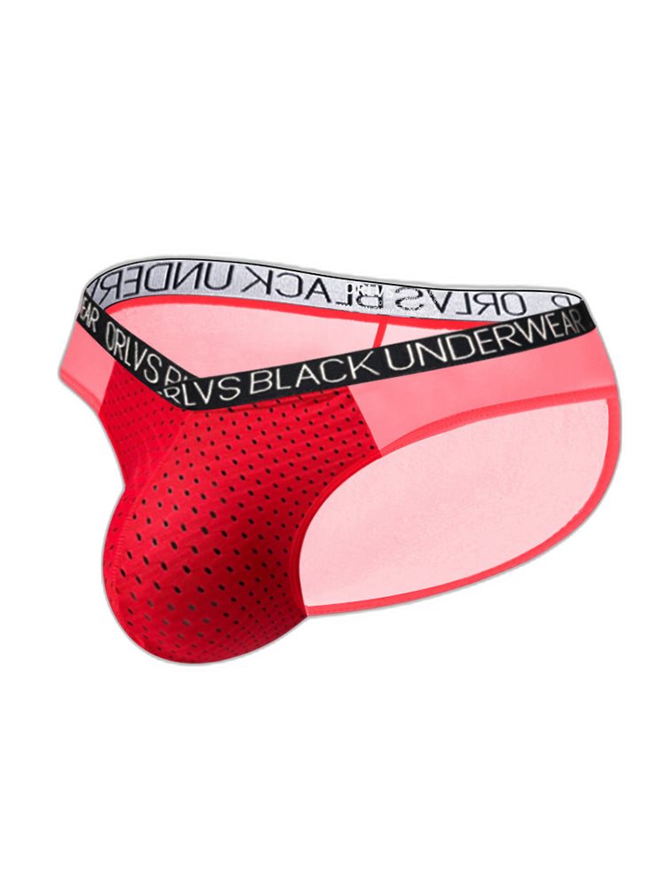2-Pack Breathable Low Waist U-Convex Semi-Transparent Men's Briefs