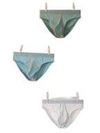 3 Pack Men's Sexy Large Pouch Breathable Comfortable Cotton Briefs