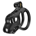 LOCK4D Dog Head Flat Ring Chastity Cock Cage Medium
