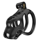 LOCK4D Dog Head Flat Ring Chastity Cock Cage Medium