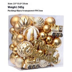 Christmas Decorations 6CM Painted PET