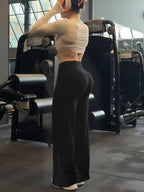 Women's New Soft, Smooth, Bare-Skin Feel Yoga & Fitness Loose Wide-Leg Pants