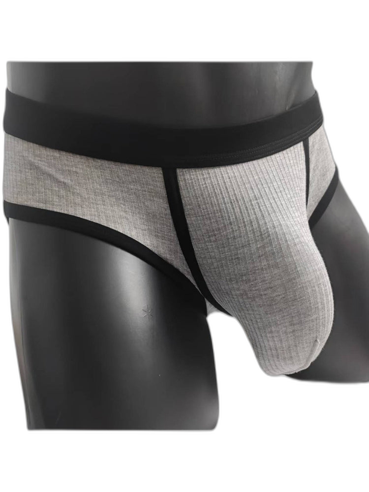3 Pack Men's Seamless Comfort Large Supportive Pouch Sexy Low-Rise Briefs