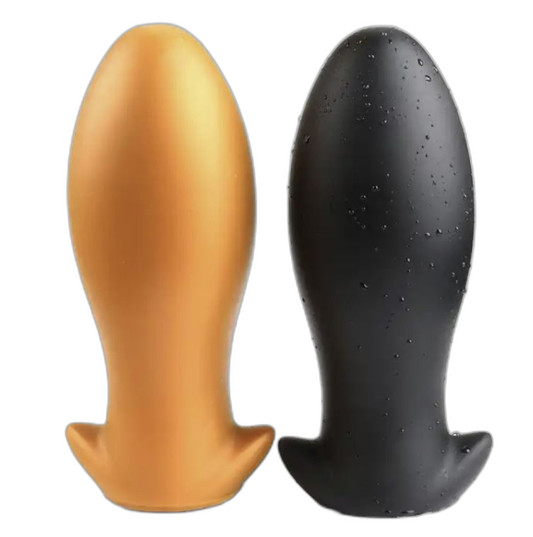 ELITE Liquid Silicone Torpedo Plug Small Black