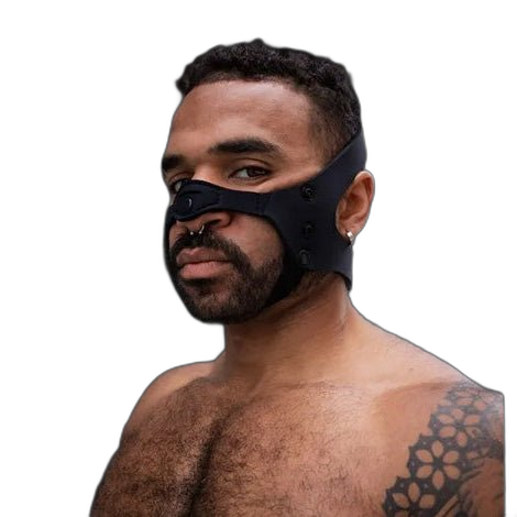 Mr S Leather Neo Open Chin Face Harness