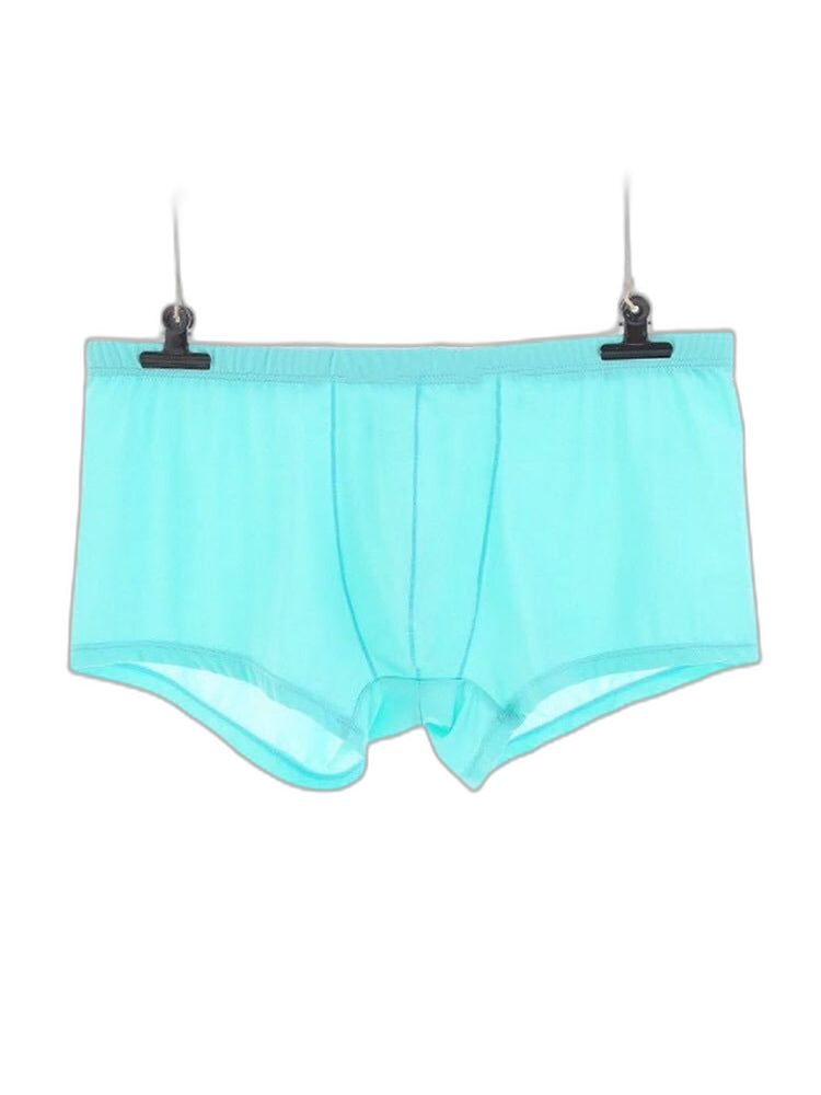 Thin Breathable Ice Silk U Convex Boxers for Men