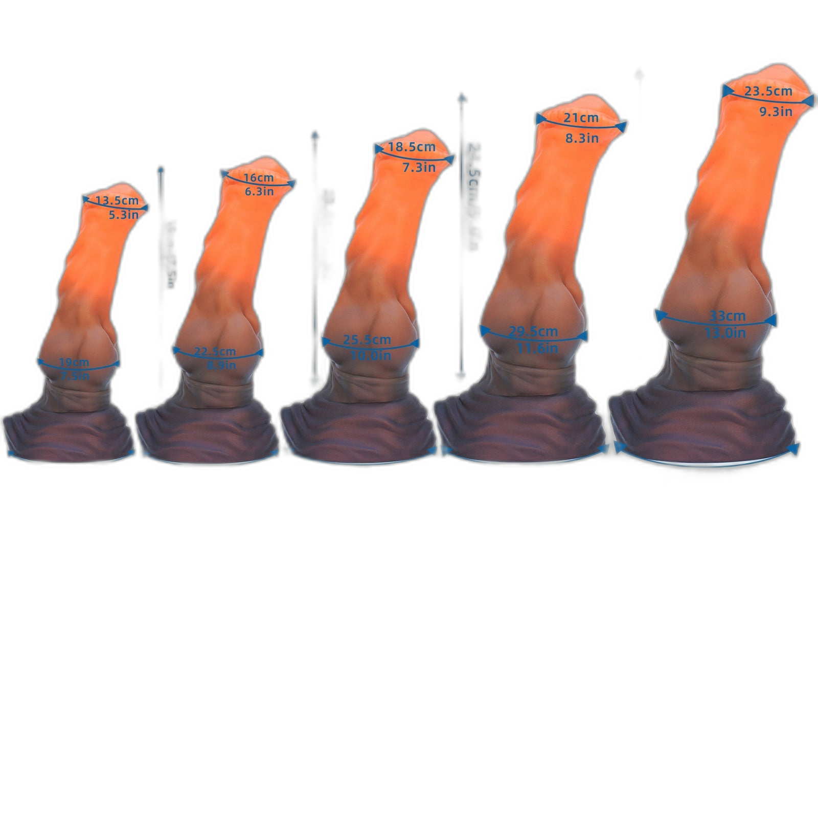 SWISOK Phantom - Fantasy Dildo - Centaur Dildo - Knot Dildo - 5 Sizes
