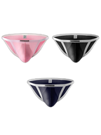 3-pack Men's Low Waist Sexy Narrow Hem Breathable Briefs