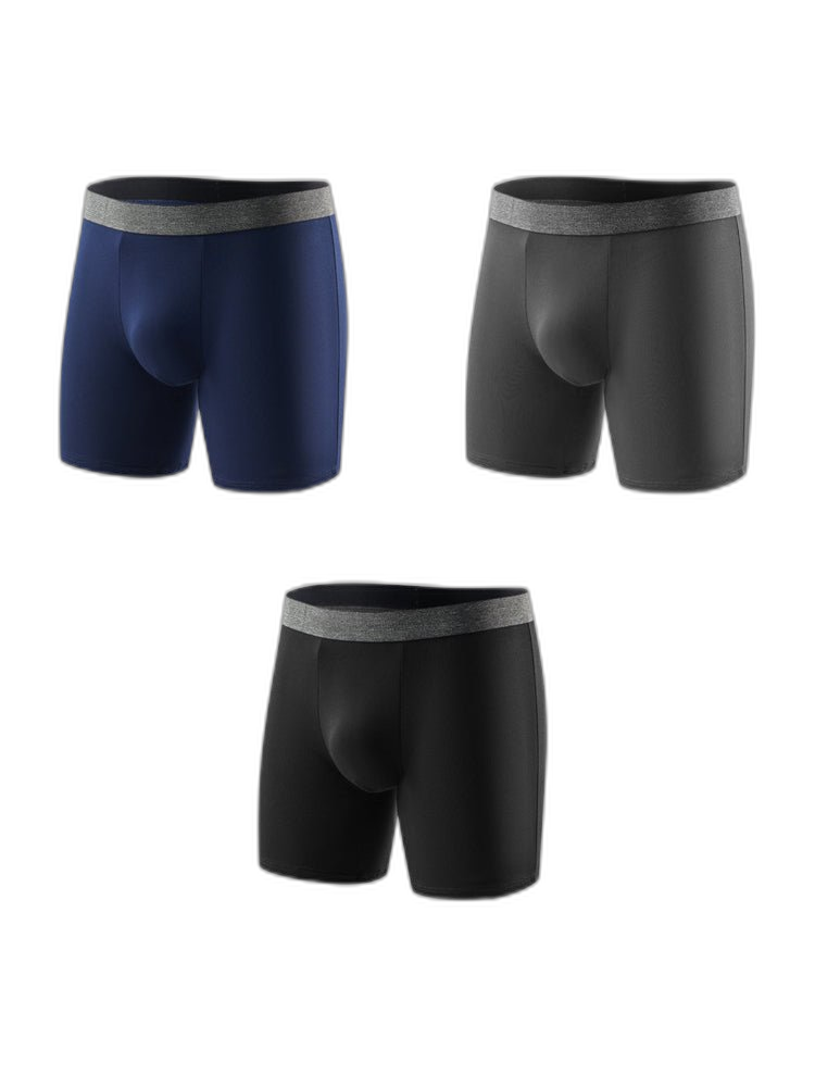3 Pack Men's Plus-Size Anti-Chafing Performance Boxer Briefs