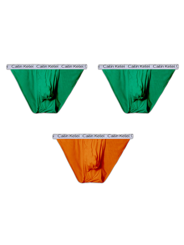 3-pack Men's Ultra Sexy Low Rise U-shaped Convex Pouch Briefs
