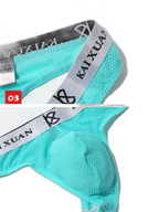 3 Pack Men's Mesh Thong with Stretch & Breathable 3D Support Pouch