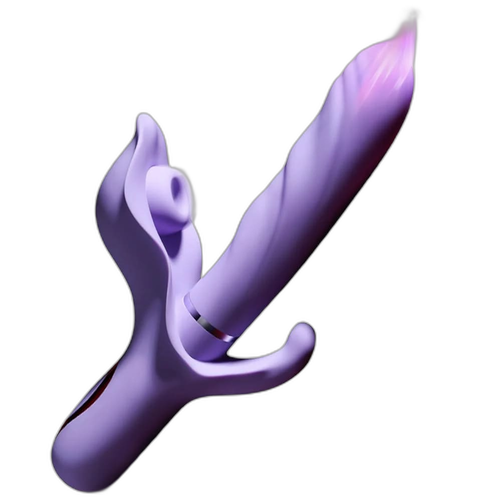 Aria - 3-in-1 Thrusting Dildo Vibrator - G-Spot, Clitoral & Anal Pleasure