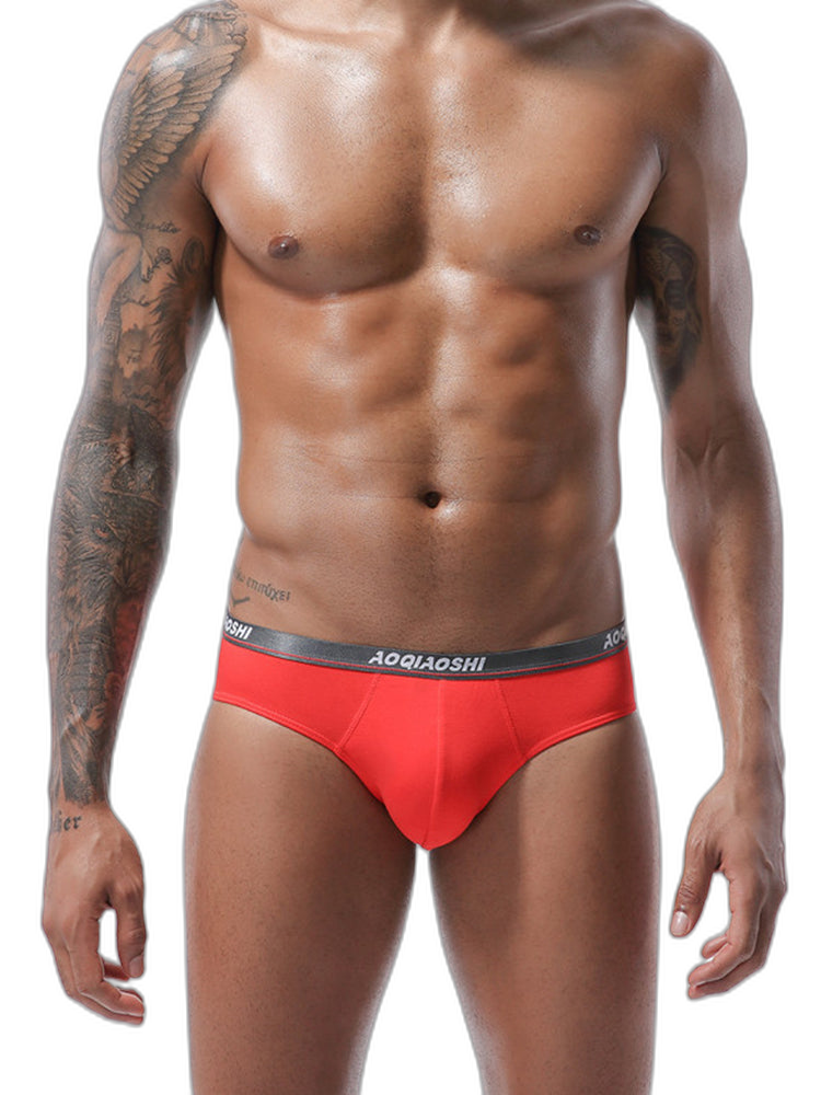 4 Pack Men’s Stylish 3D U Convex Pouch Briefs