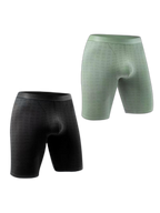 2 Pack Men’s Front Pouch Mesh Boxer Briefs