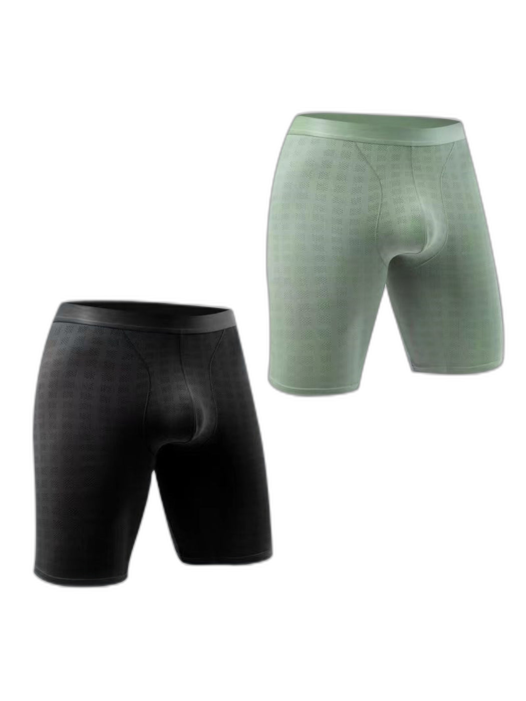 2 Pack Men’s Front Pouch Mesh Boxer Briefs