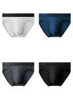 4 Pack Men's Comfortable Thin Pouch Breathable Mesh Briefs