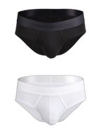 2 Pack Men’s Lightweight Cotton Pouch Briefs
