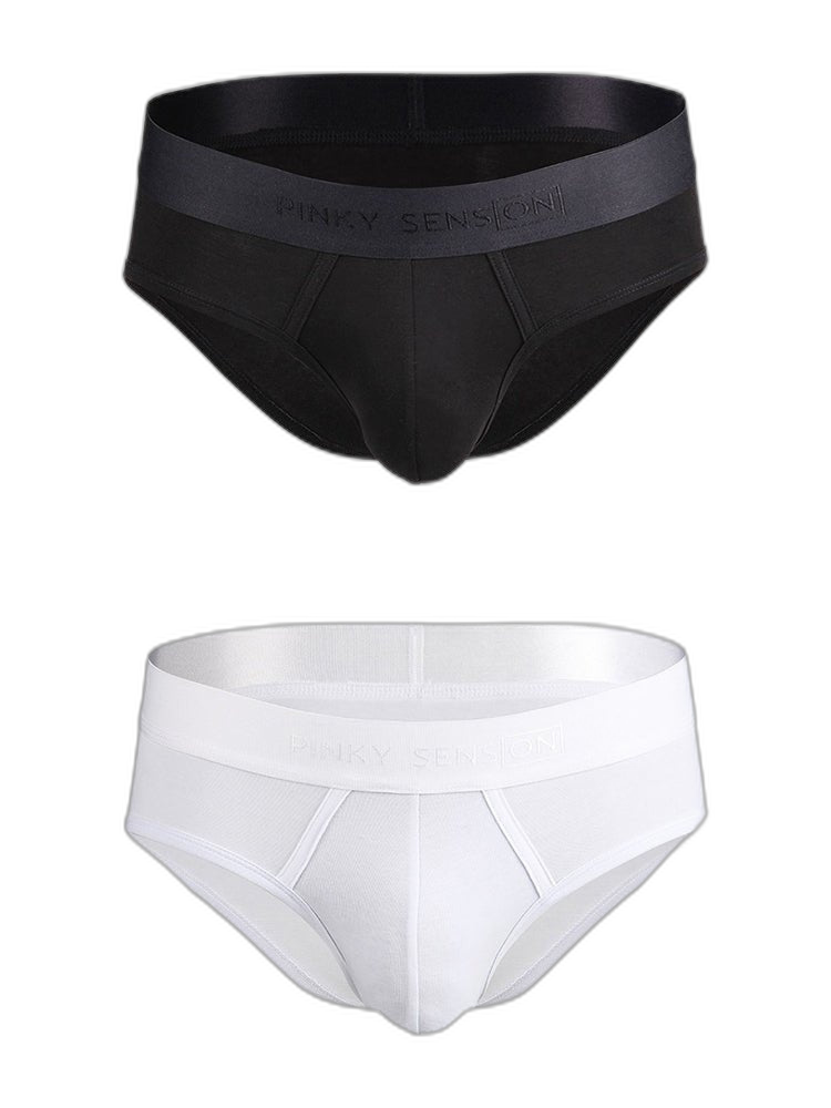 2 Pack Men’s Lightweight Cotton Pouch Briefs