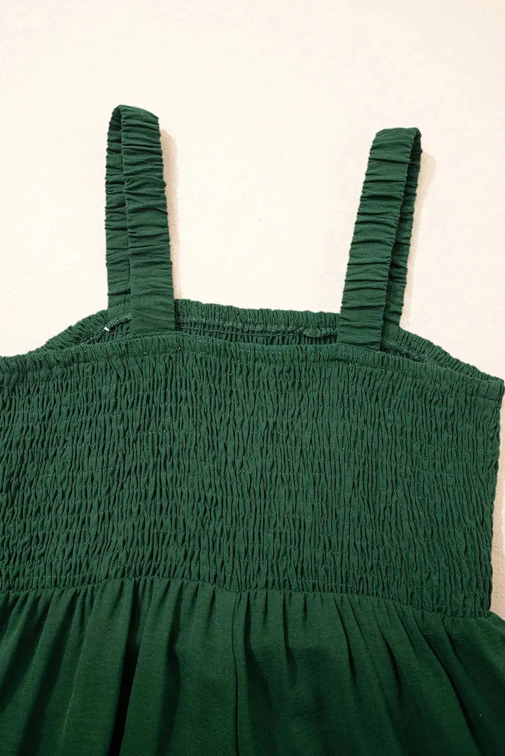 Smocked Square Neck Wide Leg Jumpsuit Women UK