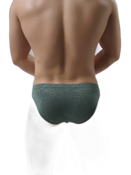 2 Pack Men's Sexy Seamless Solid Color Briefs