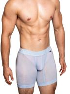 2 Pack Men's Trendy Breathable Ice Silk Boxer Briefs