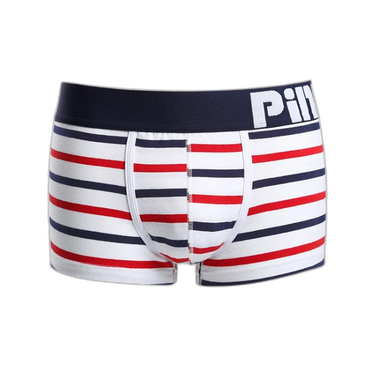 Pink Hero Simple Striped Boxers