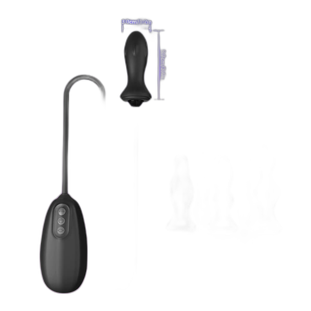 Inflatable Butt Plug - 10 Frequency Anal Vibrator - Anal Trainer