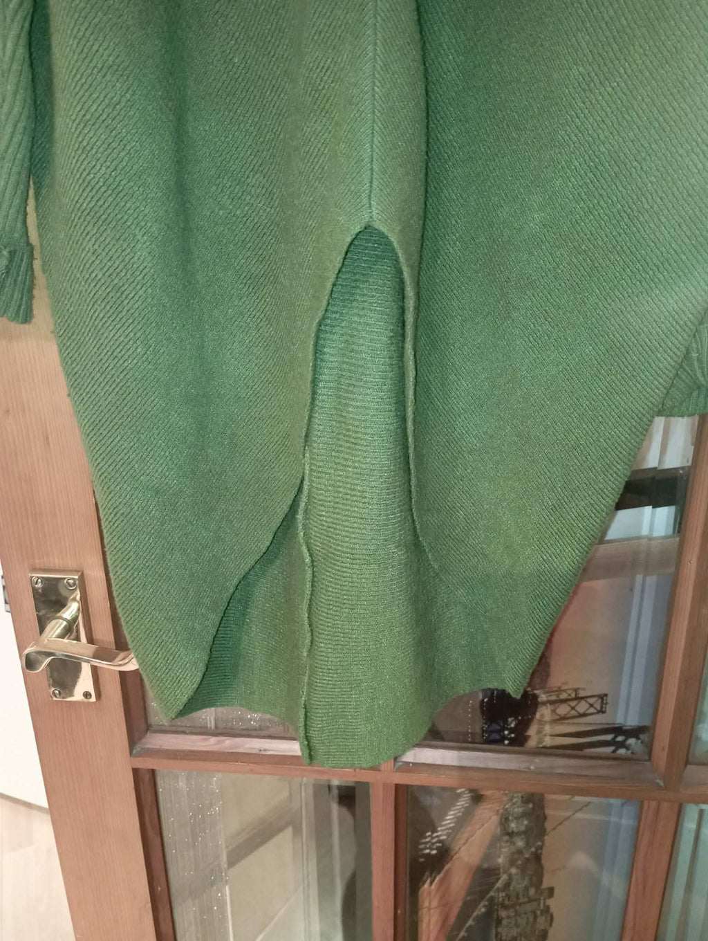 WOMEN'S ITALIAN LONG GREEN JUMPER/DRESS