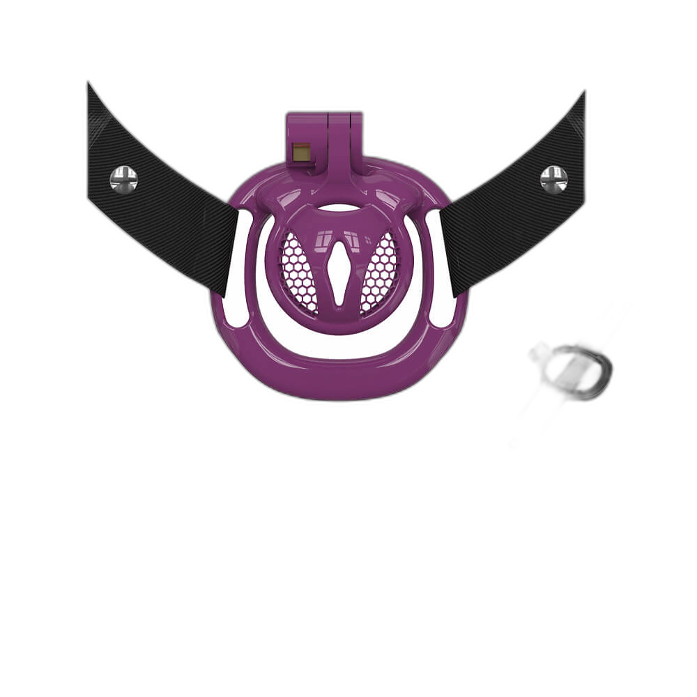 Cassian - Tiny Chastity Cage - Male Chastity Equipment - With Belt And Four Rings