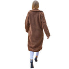 Solid-color Long-sleeve Coat With A Lapel Collar