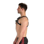 Prowler RED Leather Bull Harness Black