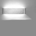 LED Wall Light 31cm Up Down Silver Lamp Cold White Indoor Lighting Lightess