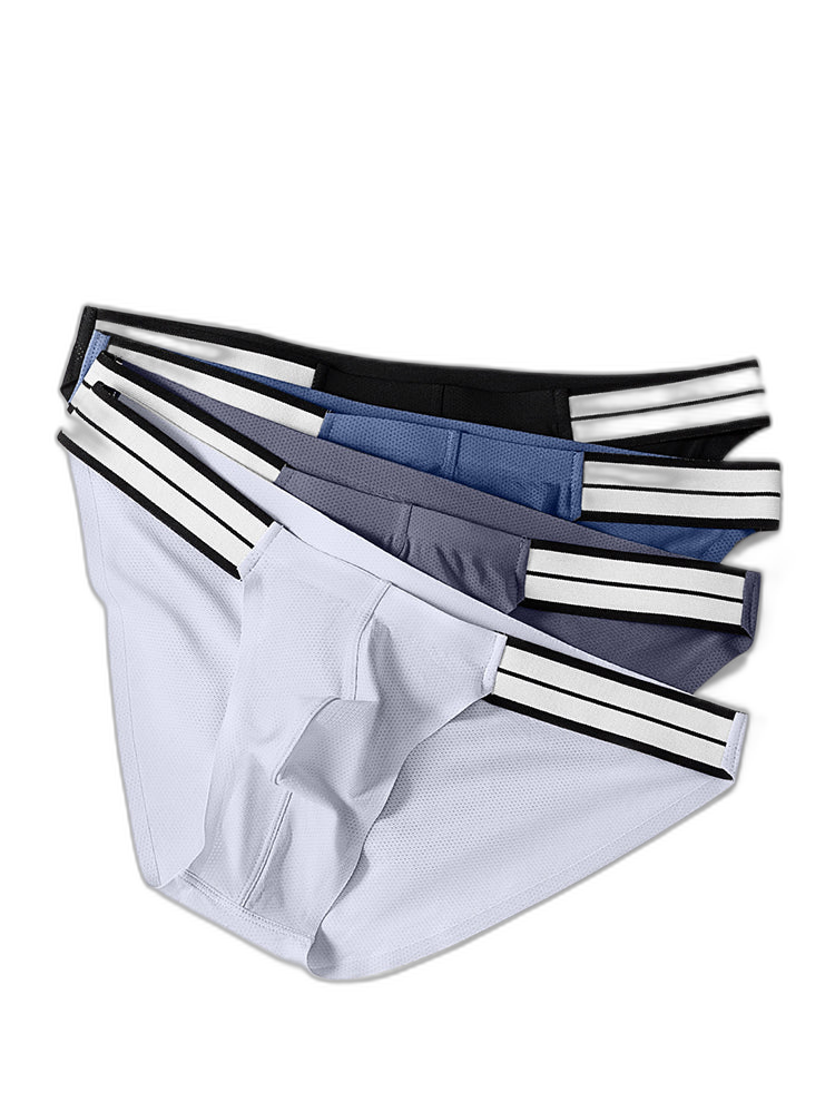 3 Pack Men’s Breathable Ice-Touch Athletic Briefs