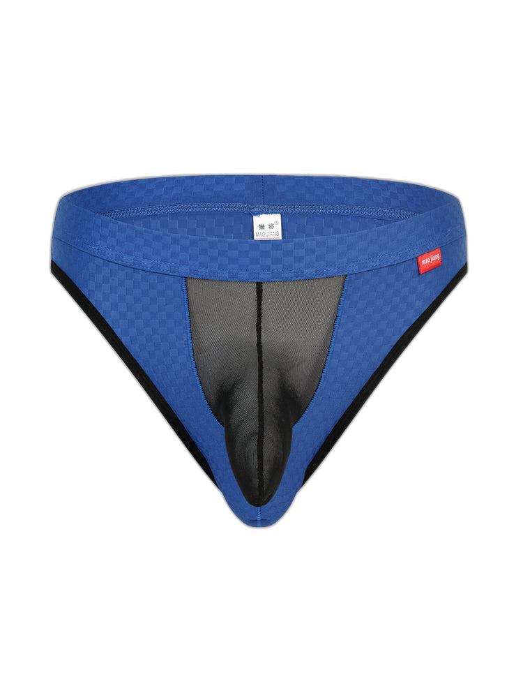 2 Pack Men's Sexy Thongs with Transparent Elephant Trunk