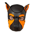 Mr S Leather NEOPRENE FRISKY Puppy Hood | Orange