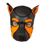 Mr S Leather NEOPRENE FRISKY Puppy Hood | Orange