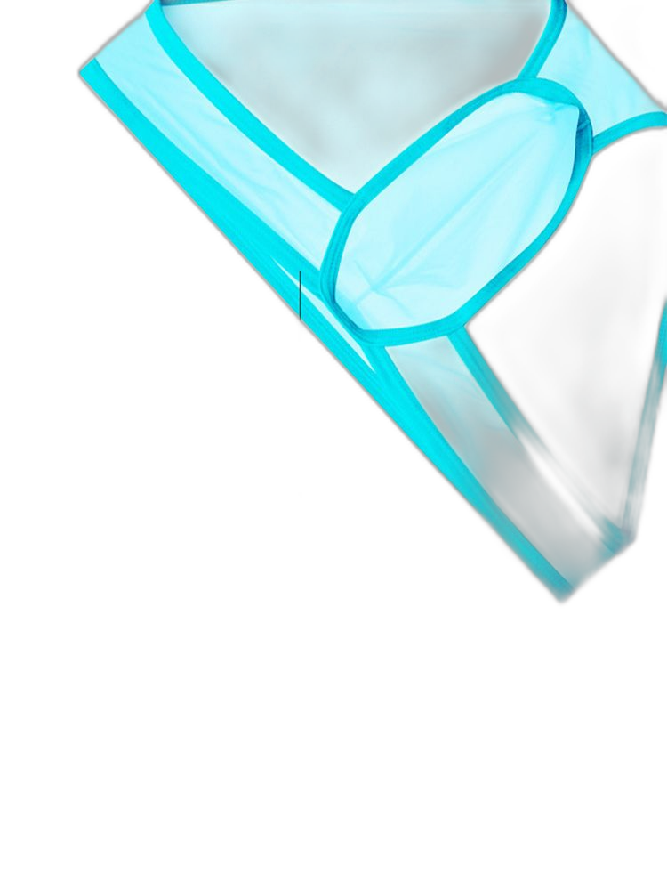 2 Pack Men's Ice Silk Breathable Sexy Low-Rise Anti-Odor Briefs