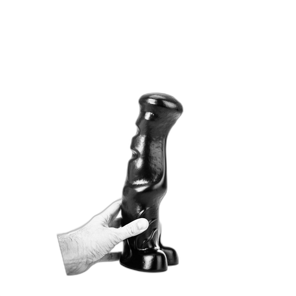 ruff GEAR Dark Knight Dildo 10.2 Inch Black