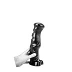 ruff GEAR Dark Knight Dildo 10.2 Inch Black