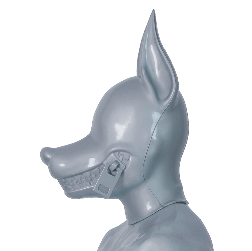 Furrjoi Zipper Dog Hood Silver