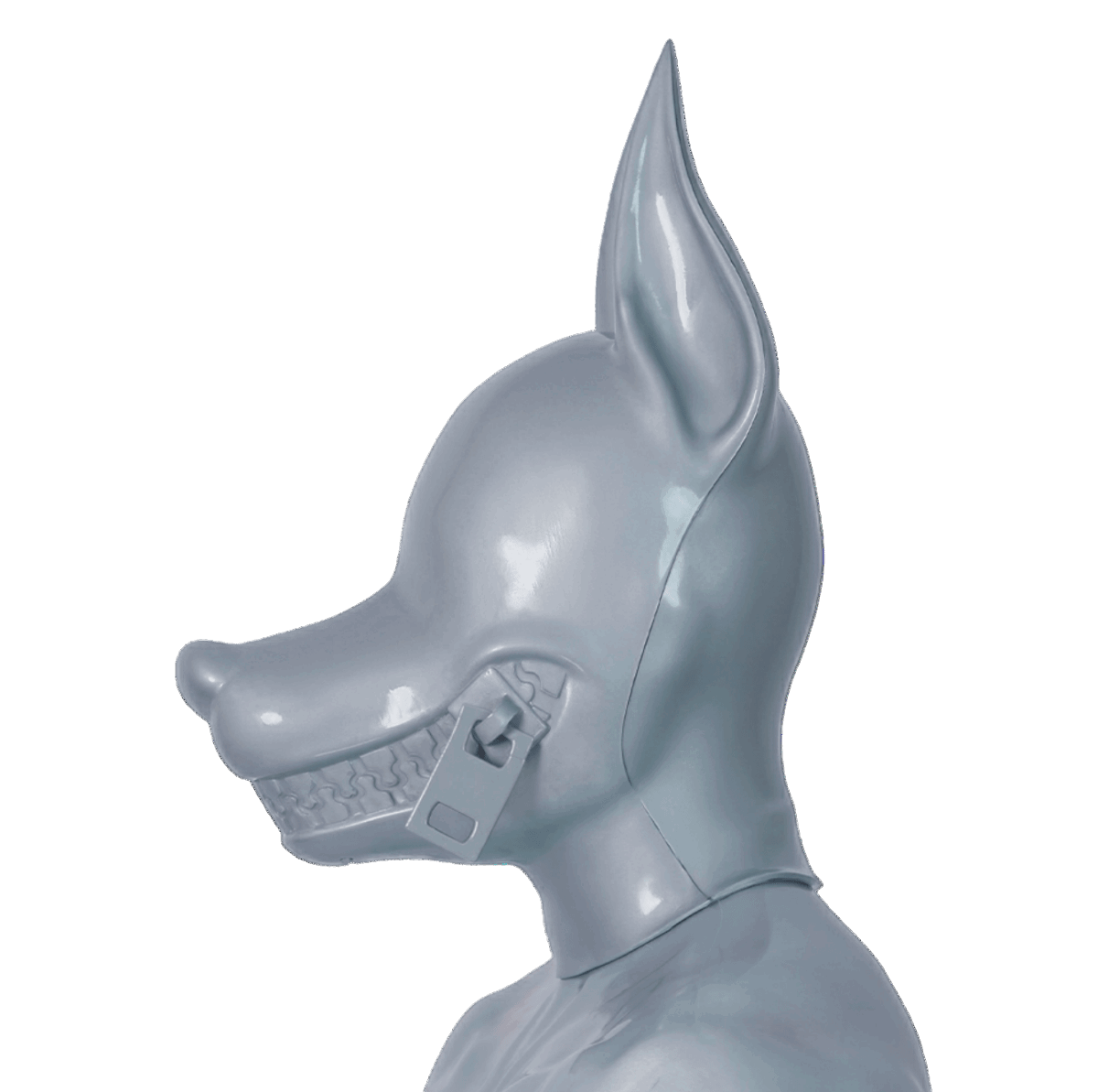 Furrjoi Zipper Dog Hood Silver