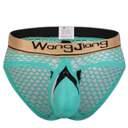 Mens Sexy Mesh Breathable U Convex Pouch Briefs