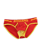 Men's Breathable Cotton Pouch Briefs with Fly