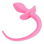 Mojo - Dog Tail Butt Plug - Glow In The Dark Butt Plug - Silicone Butt Plug