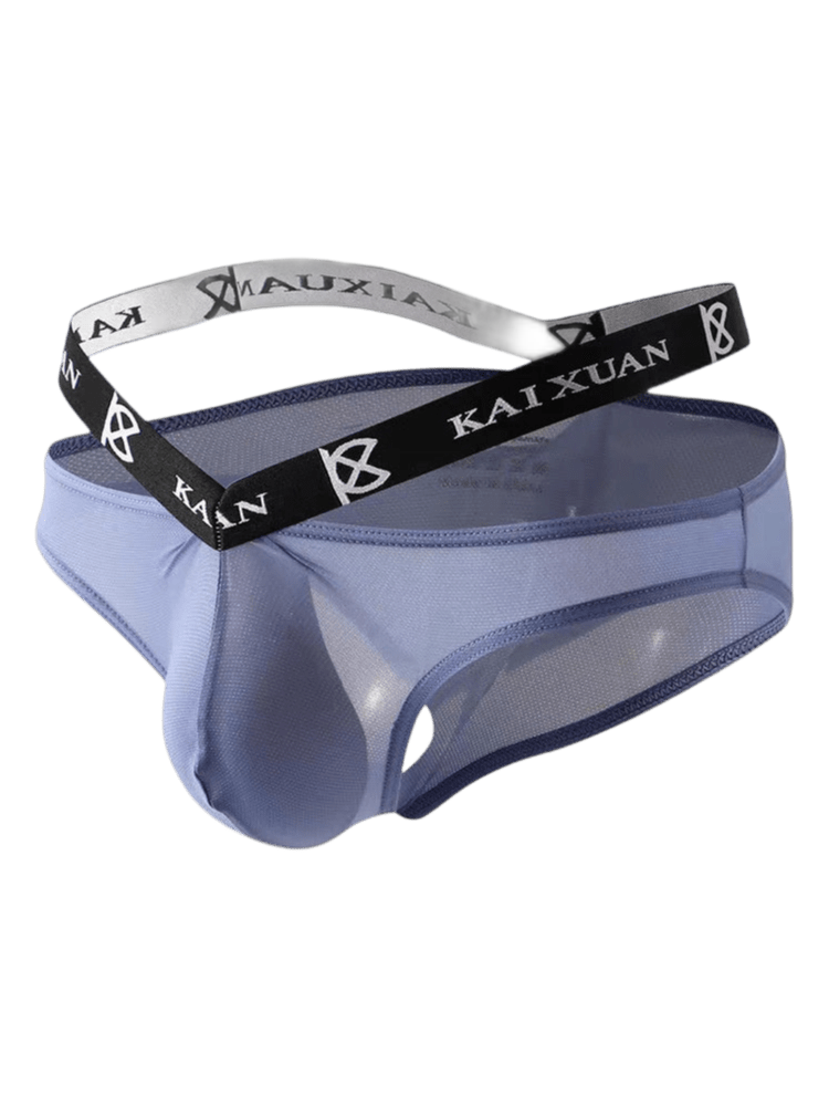3 Pack Dual Waistband Mesh Stretch Briefs